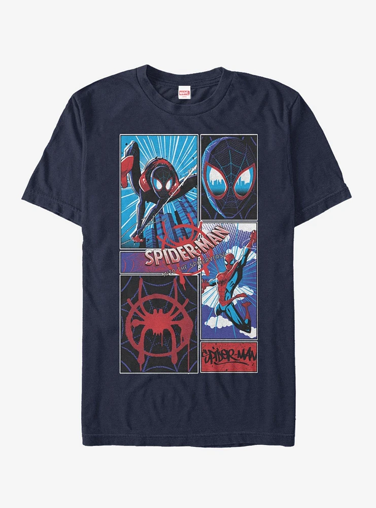 Hot Topic Marvel Spider-Man Comic Spiders T-Shirt