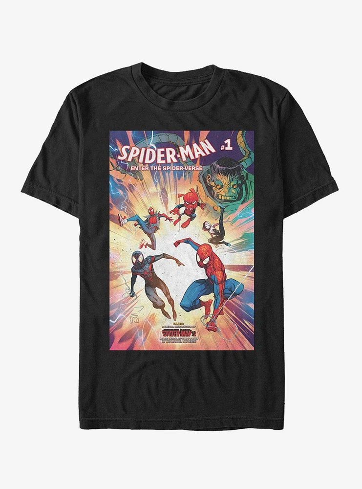 Hot Topic Marvel Spider-Man: Enter The Spider-Verse Number One T-Shirt