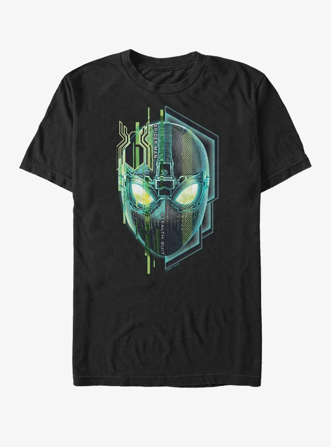 Hot Topic Marvel Spider-Man Far From Home Stealth Face T-Shirt