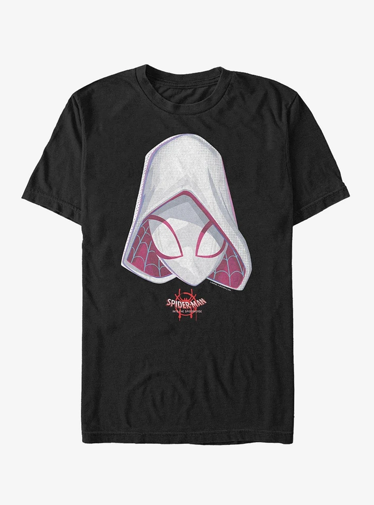 Hot Topic Marvel Spider-Man: Into The Spider-Verse Ghost-Spider Face T-Shirt