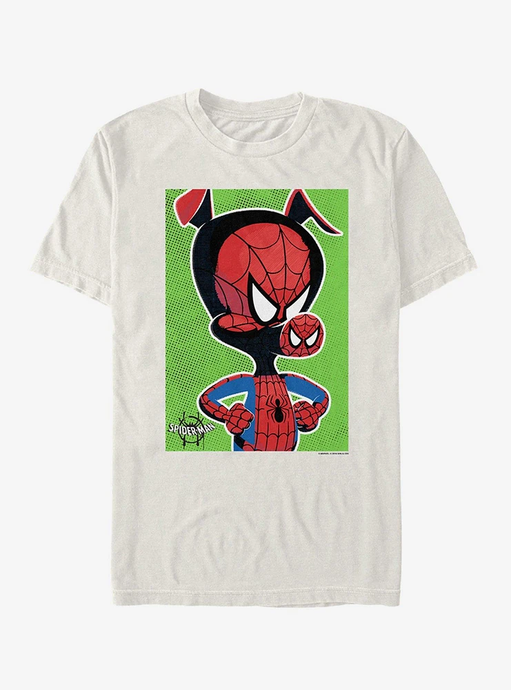 Hot Topic Marvel Spider-Man: Into The Spider-Verse Pop Art Pig T-Shirt