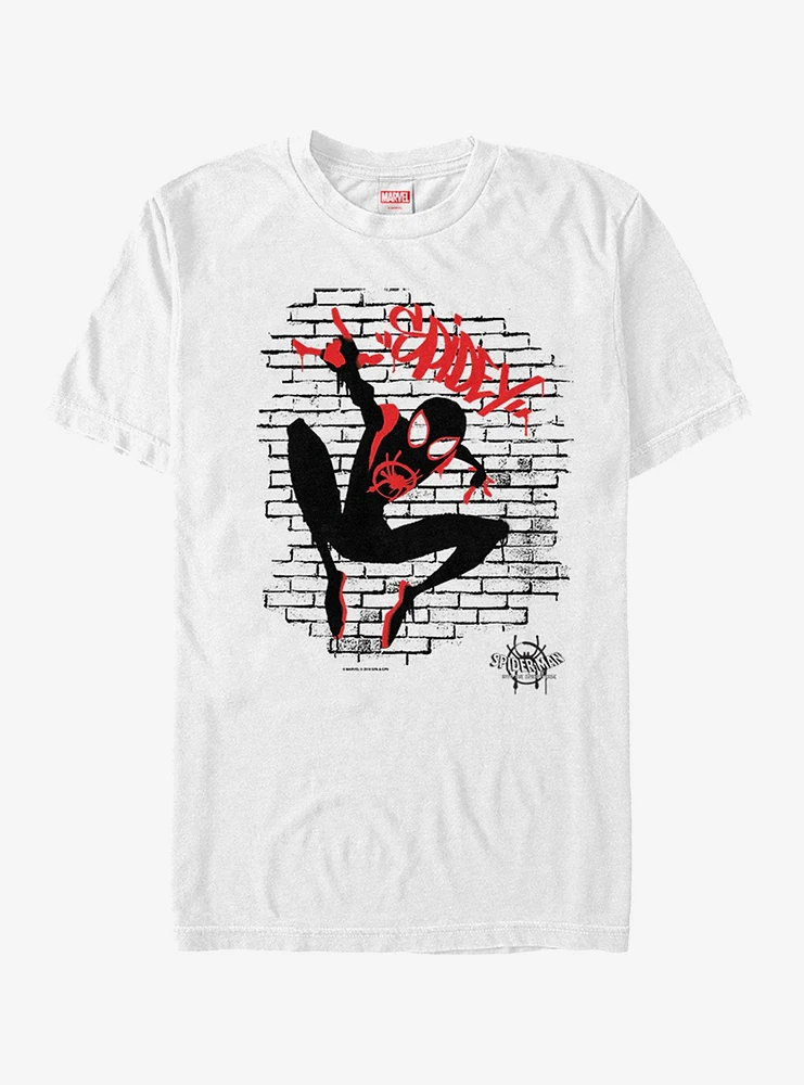 Hot Topic Marvel Spider-Man: Into The Spider-Verse Spidey-Tag T-Shirt