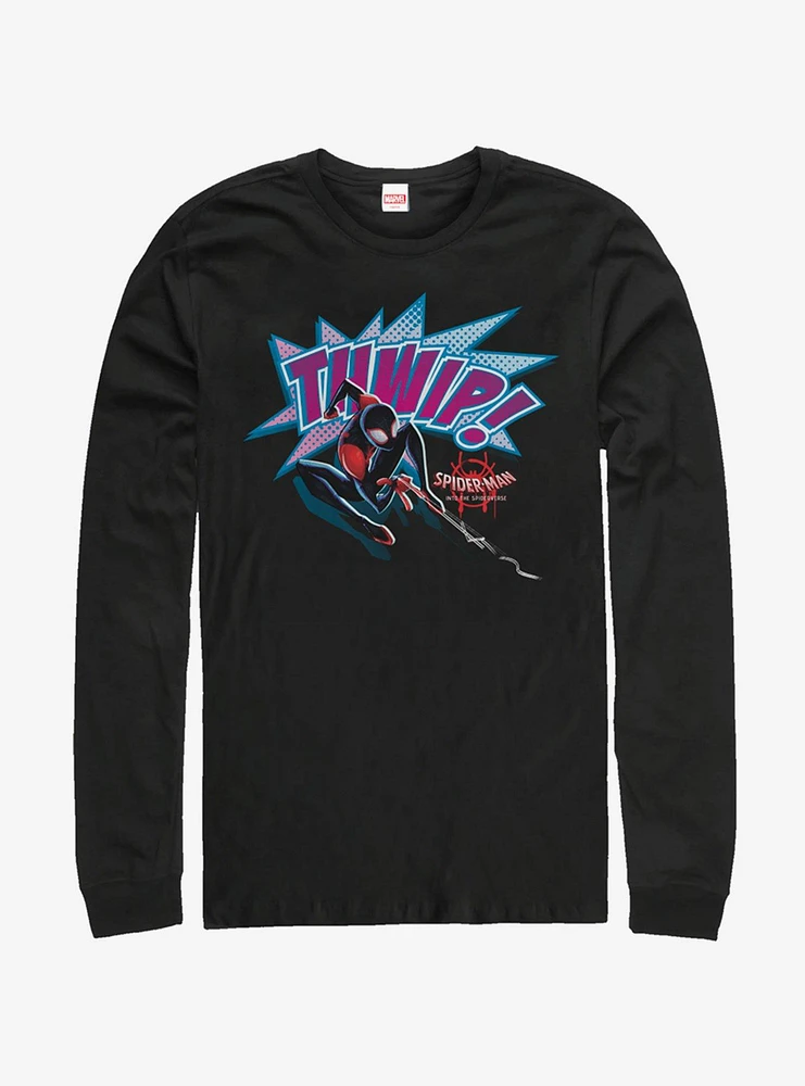 Hot Topic Marvel Spider-Man: Into The Spider-Verse Thwip Spider Long-Sleeve T-Shirt