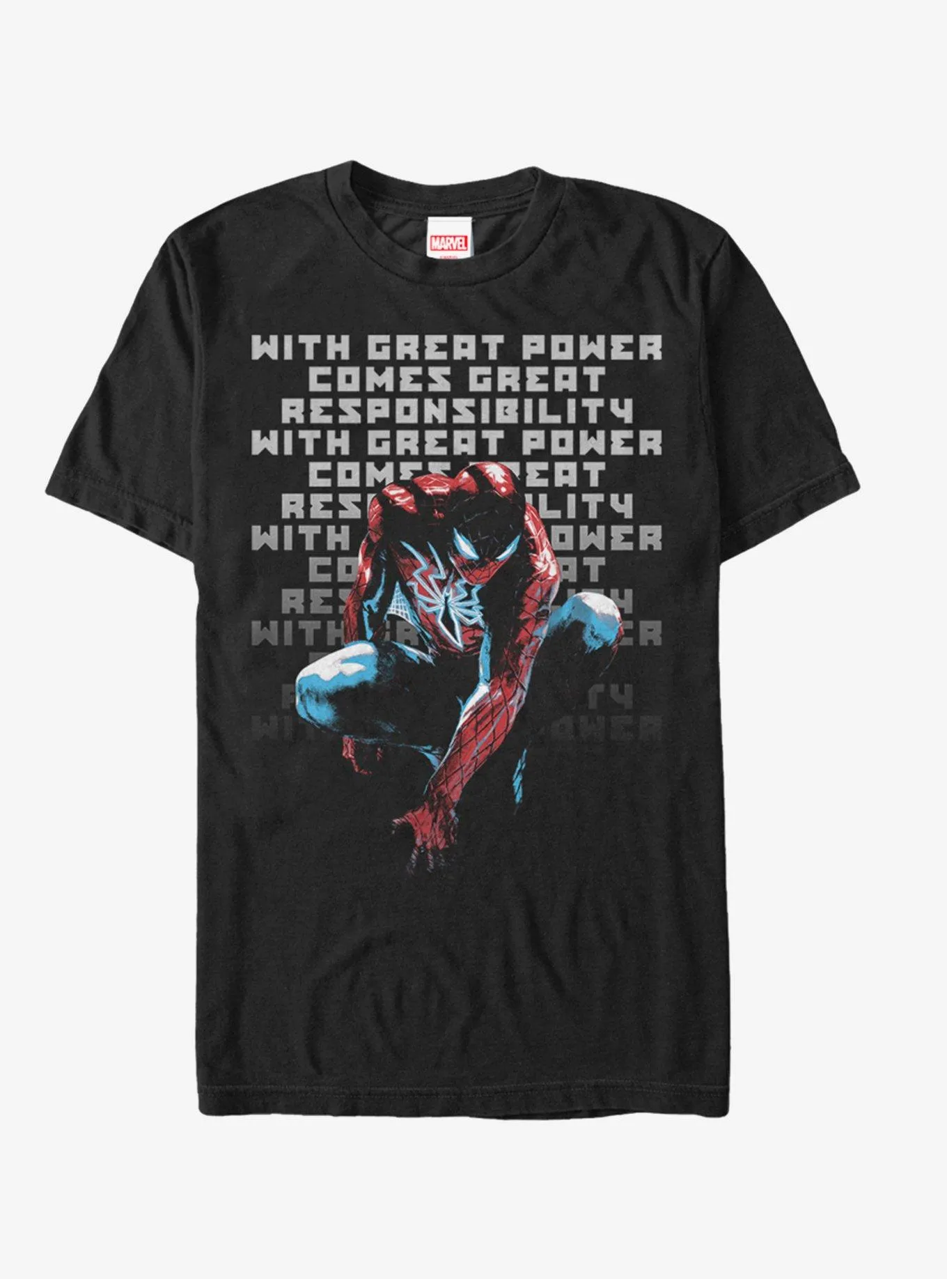 Hot Topic Marvel Spider-Man Responsibility T-Shirt