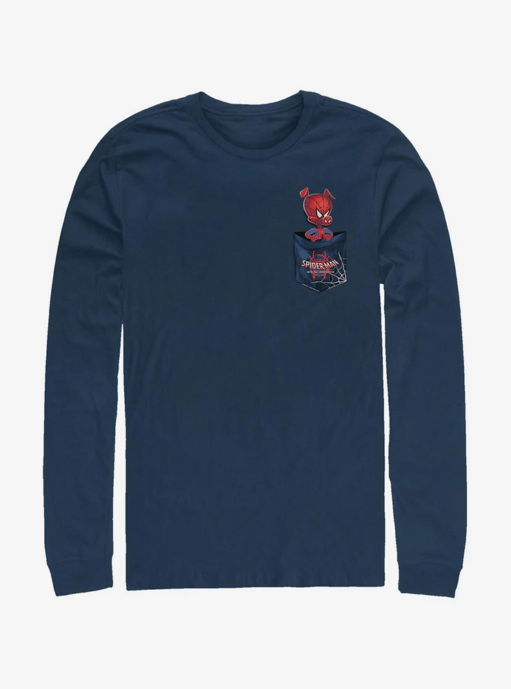 Hot Topic Marvel Spider-Man Spider-Ham Long-Sleeve T-Shirt