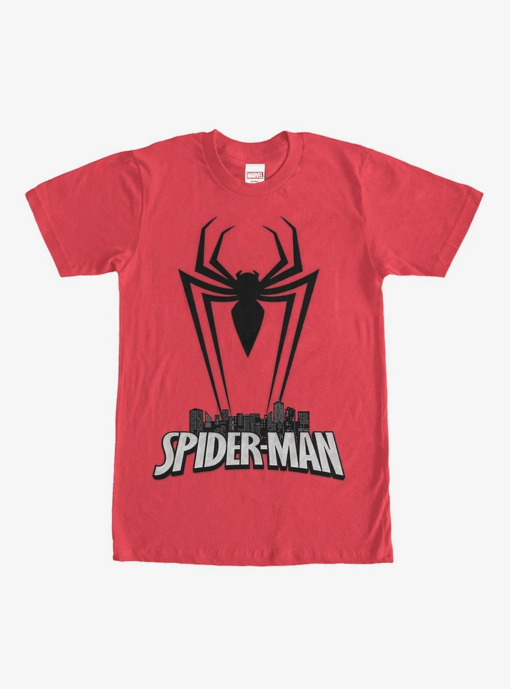 Hot Topic Marvel Spider-Man Spider Silhouette T-Shirt