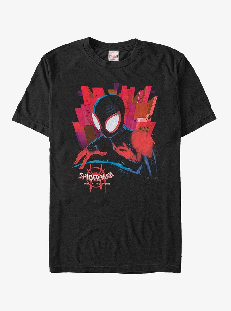 Hot Topic Marvel Spider-Man Spider-Verse Black Spider T-Shirt