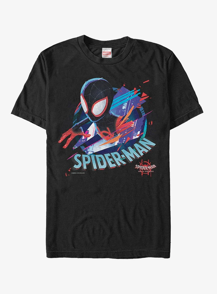 Hot Topic Marvel Spider-Man Spider-Verse Cracked Spider T-Shirt