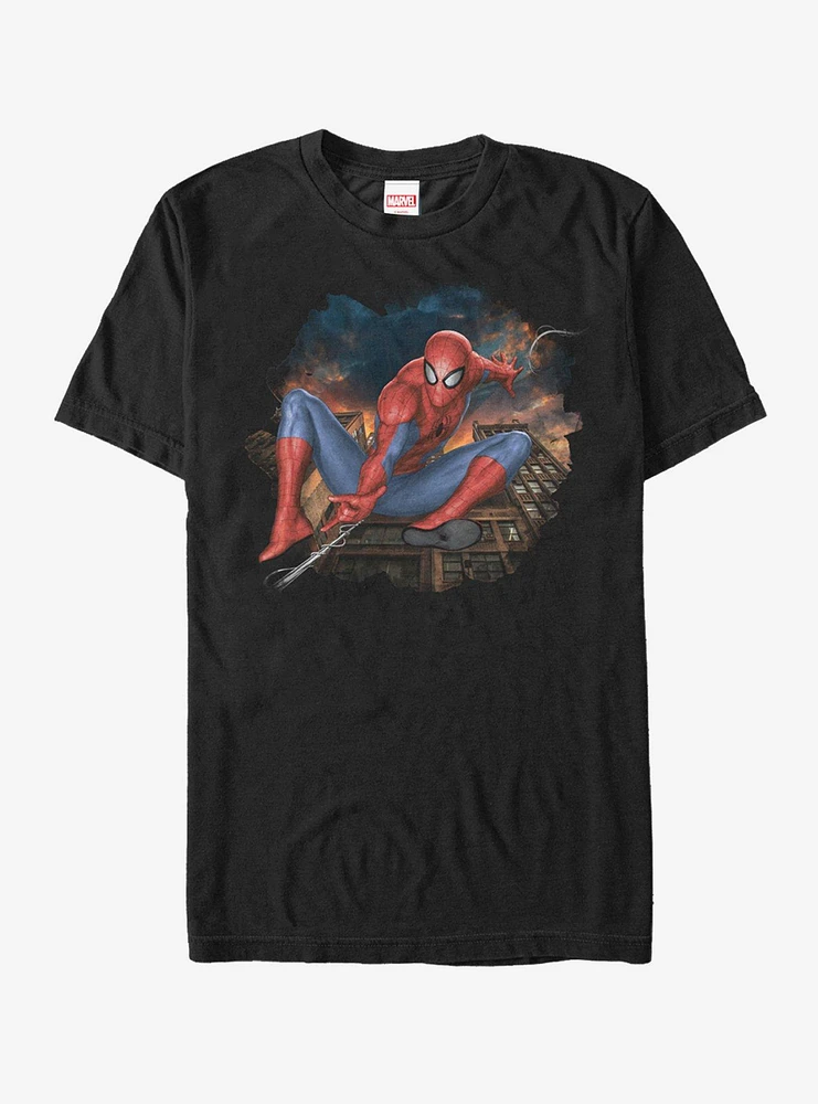 Hot Topic Marvel Spider-Man Web Leap T-Shirt