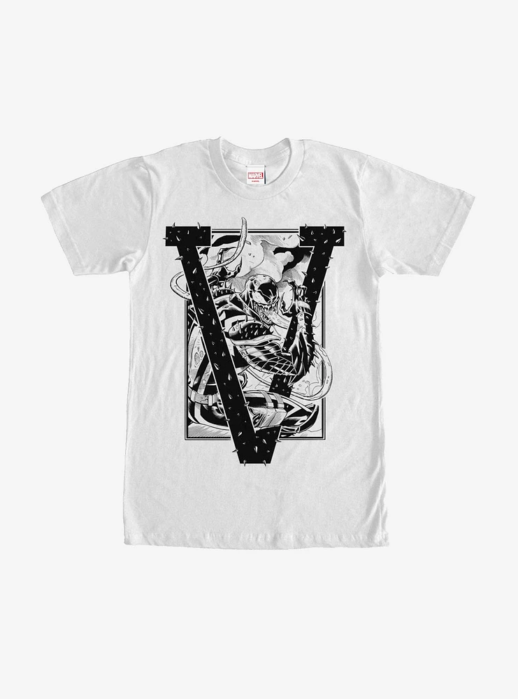 Hot Topic Marvel Venom V Is For T-Shirt