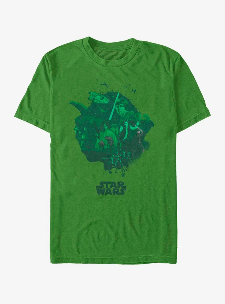 Hot Topic Star Wars Yoda Head Fill T-Shirt