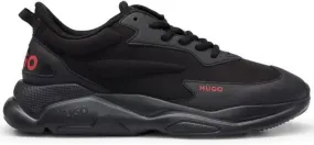 HUGO logo-embroidered low-top sneakers Black