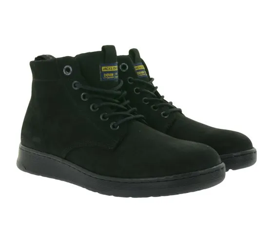 Jack & Jones JFWArnott Nubuck Boot SN stivaletti da uomo con tacco largo stivali autunnali 12215530 beige o nero