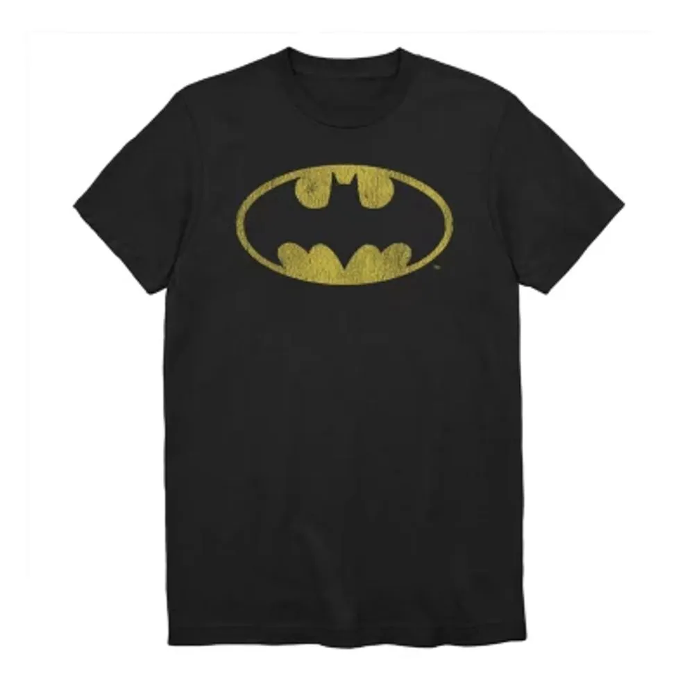 JCPenney Mens Crew Neck Short Sleeve Regular Fit DC Comics Batman Graphic T-Shirt