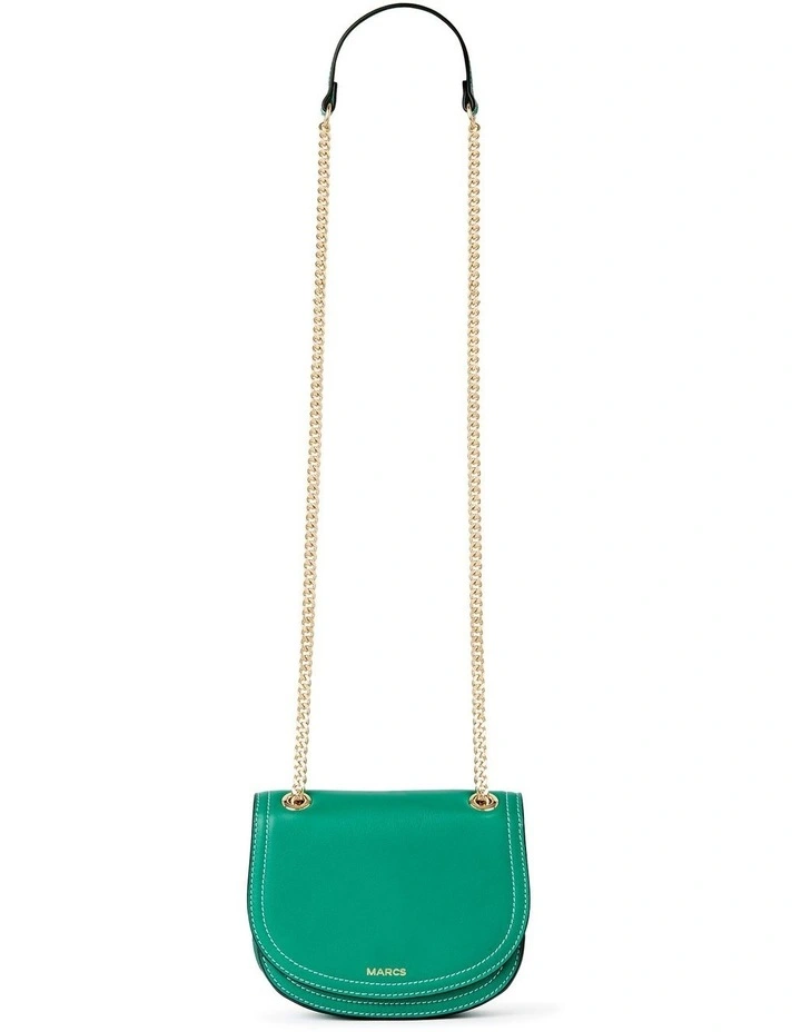 Katie Leather Bag in Sassafras Green