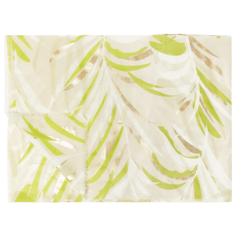 Katie Loxton Palm Leaf Foil Printed Scarf