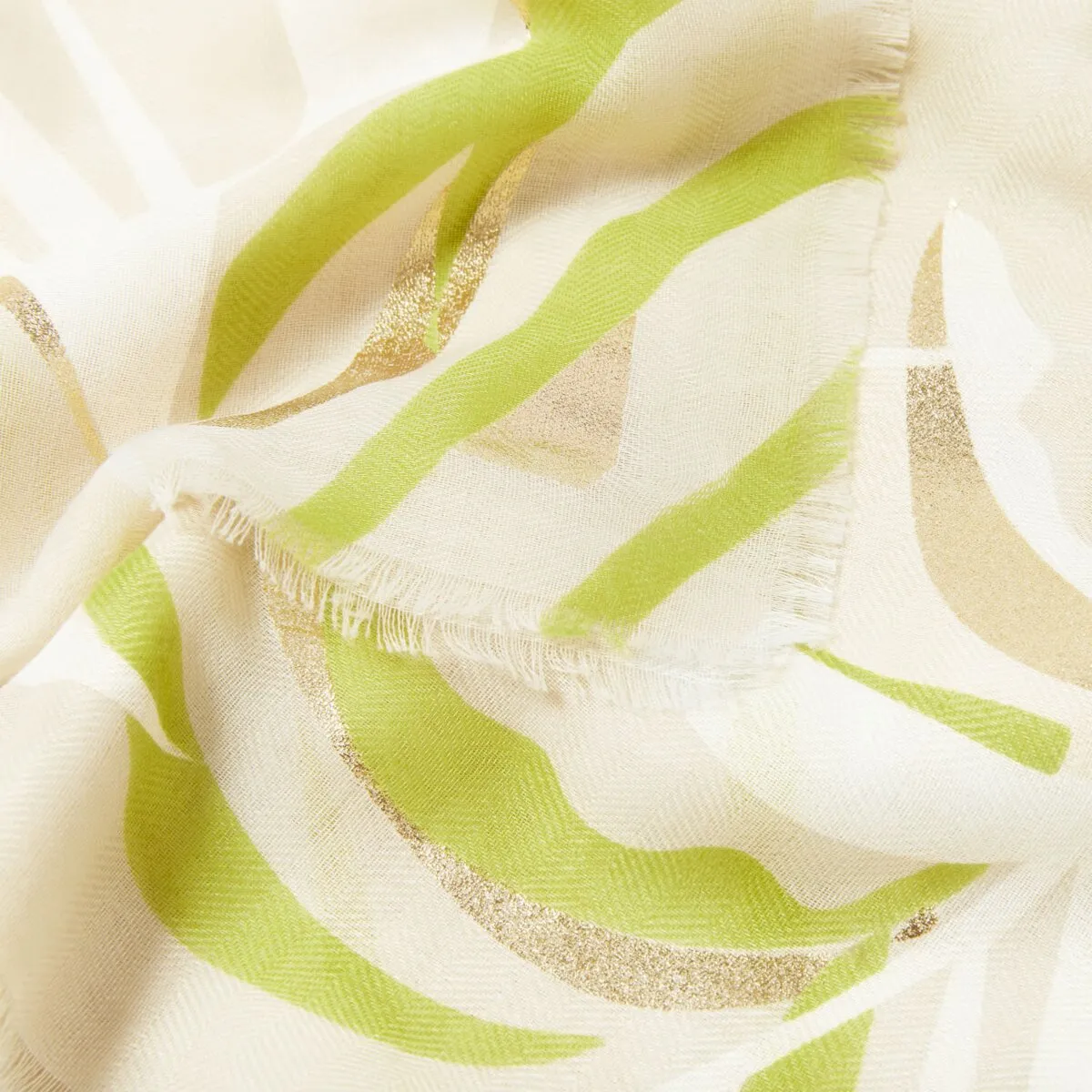 Katie Loxton Palm Leaf Foil Printed Scarf