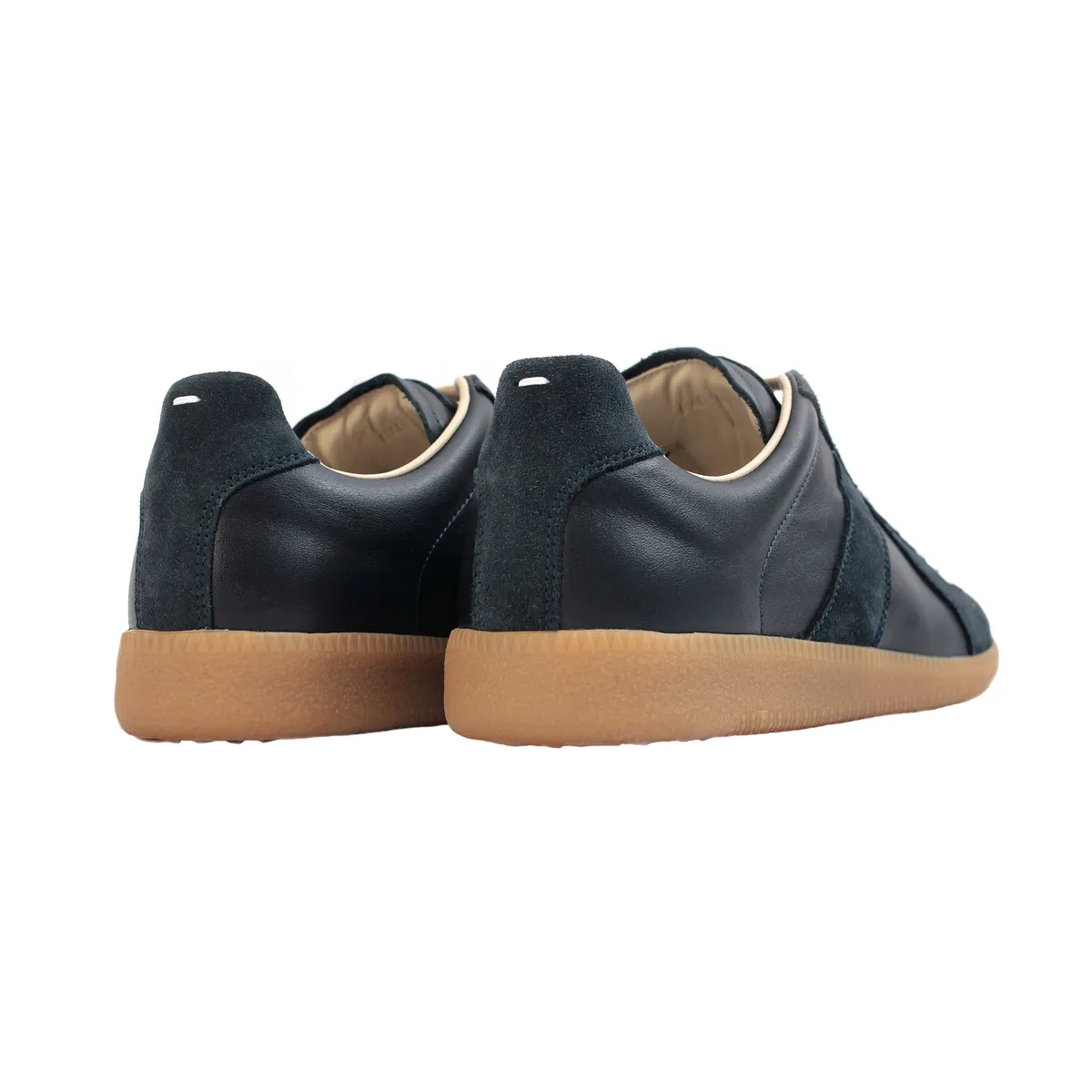 Leather Tabi Sneakers - Navy Blue