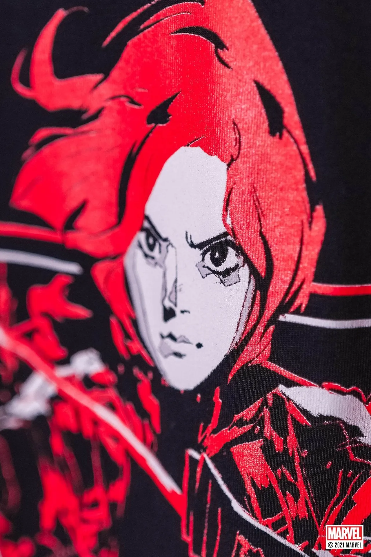 LIQUID x MARVEL BLACK WIDOW LONG SLEEVE TEE