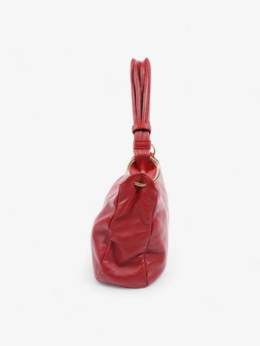 Loewe Shoulder Bag Red Leather