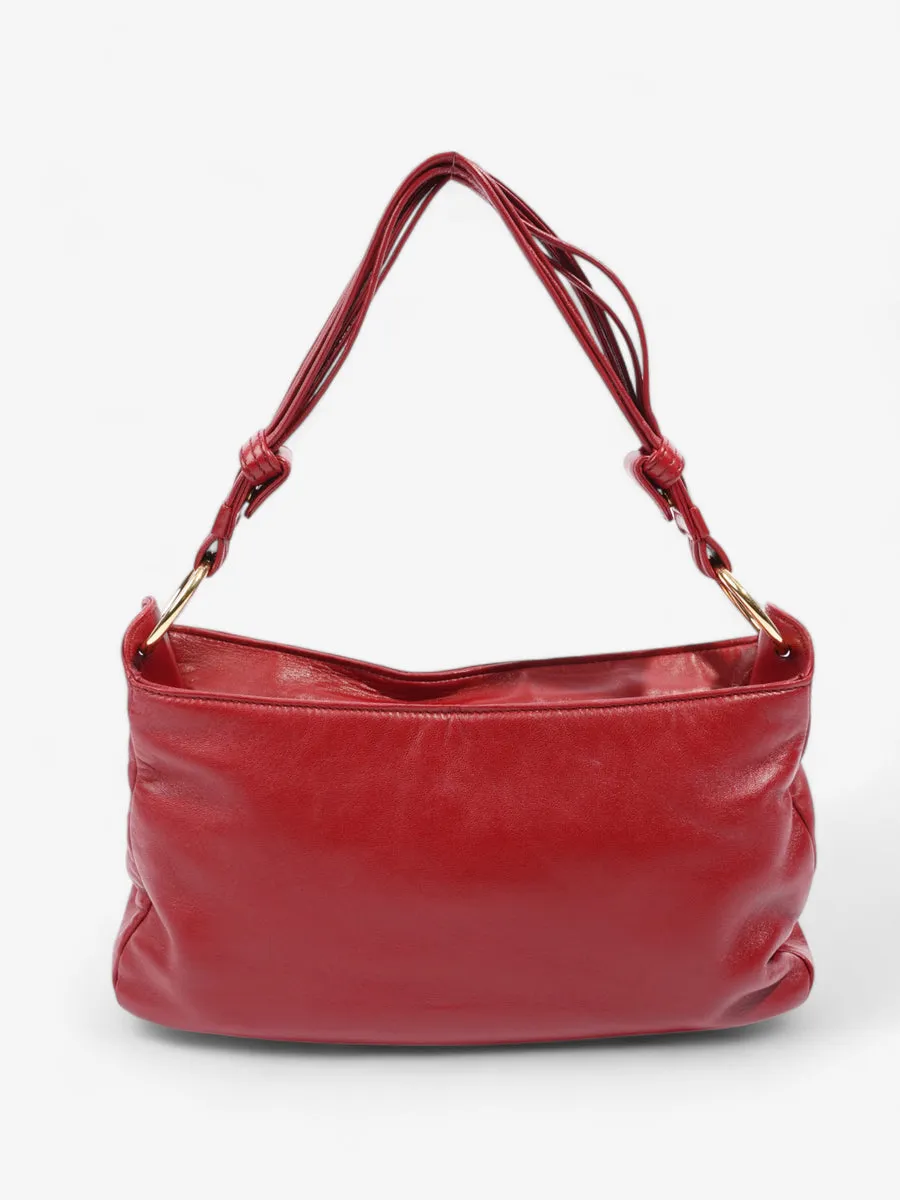 Loewe Shoulder Bag Red Leather