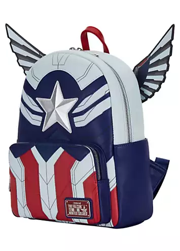 Loungefly Marvel Falcon Captain America Cosplay Mini Backpack | Kaleidoscope