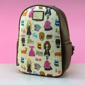 Loungefly x Harry Potter Luna and Hermione AOP Mini Backpack