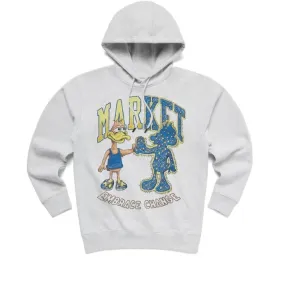 Market Dark And Light Duck Pullover Hooded Sweatshirt (Ash)