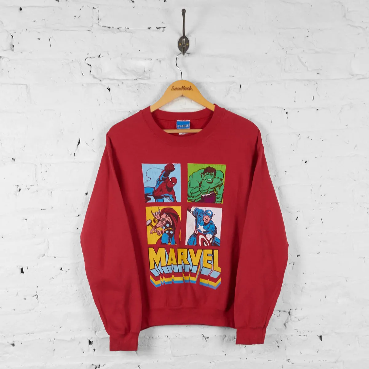 Marvel Comics Sweatshirt - Red - S