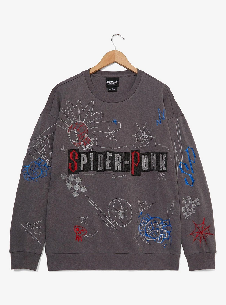 Marvel Spider-Man: Across the Spider-Verse Spider-Punk Icons Crewneck - BoxLunch Exclusive