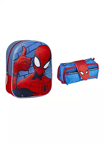 Marvel Spiderman Backpack & Pencil Case Back to School Set | Kaleidoscope