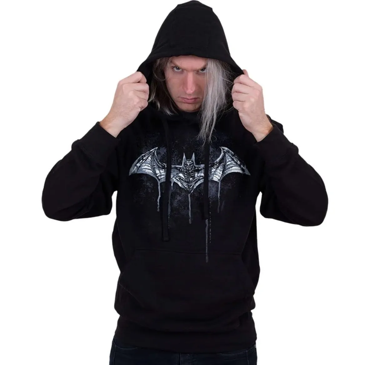 men's sweatshirt SPIRAL - Batman - NOCTURNAL - Black - 114G409M451  -  Metal-shop