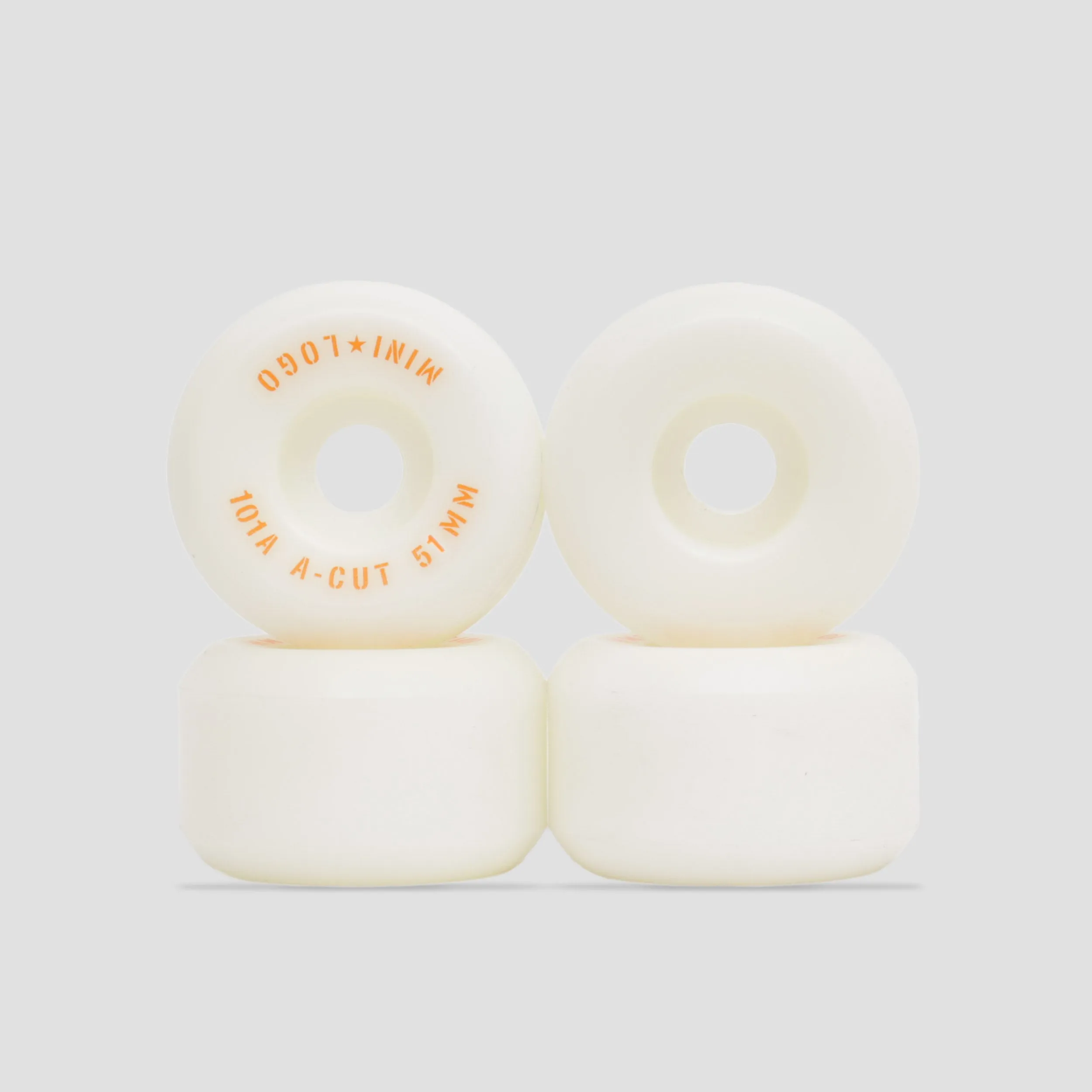 Mini Logo 51mm 101a A-Cut 2 Skateboard Wheels White