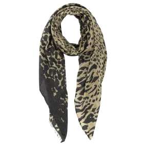 Miss Shorthair Ombre Animal Print Scarf