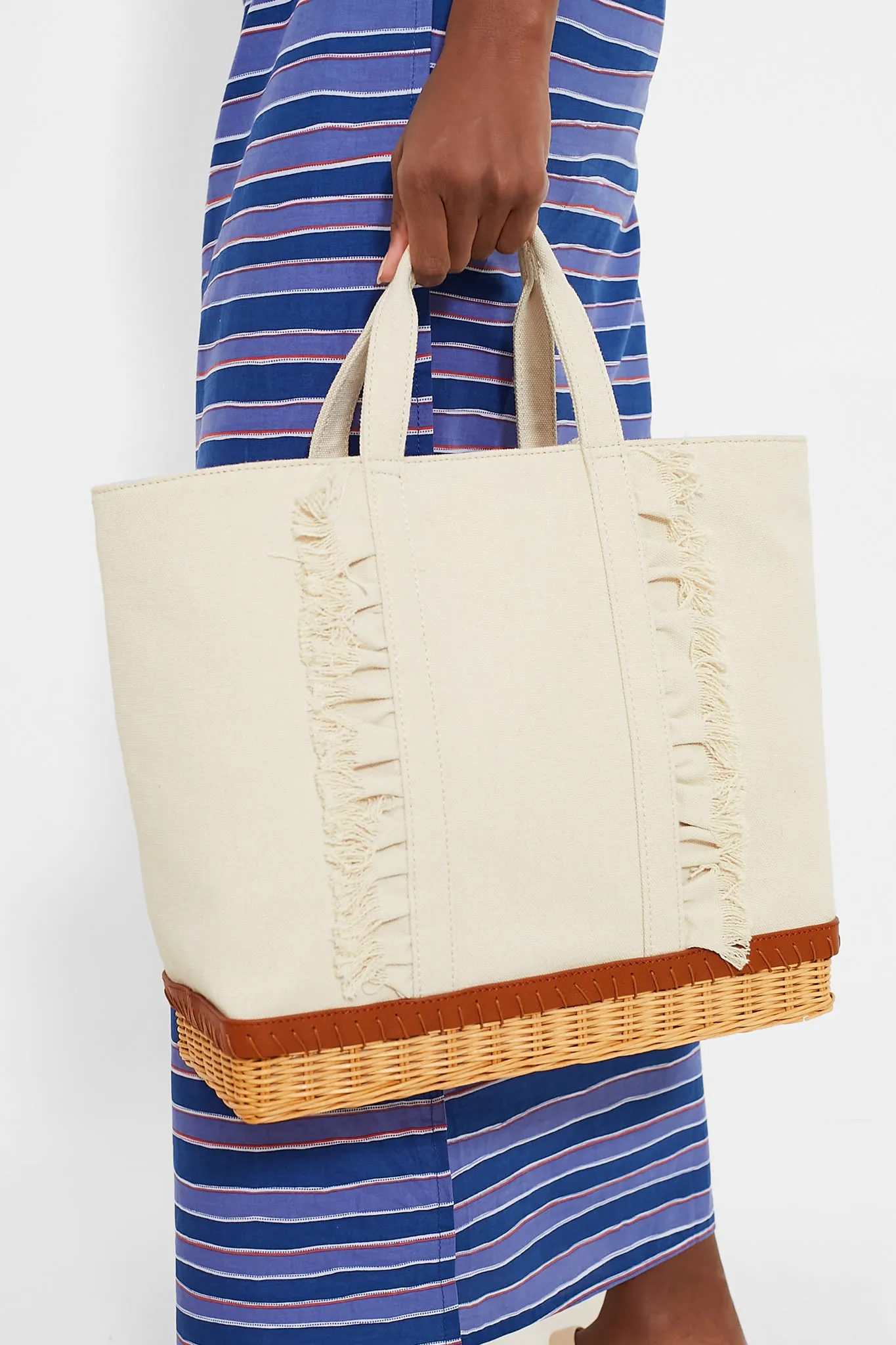 Natural The Gardener Tote Ruffle