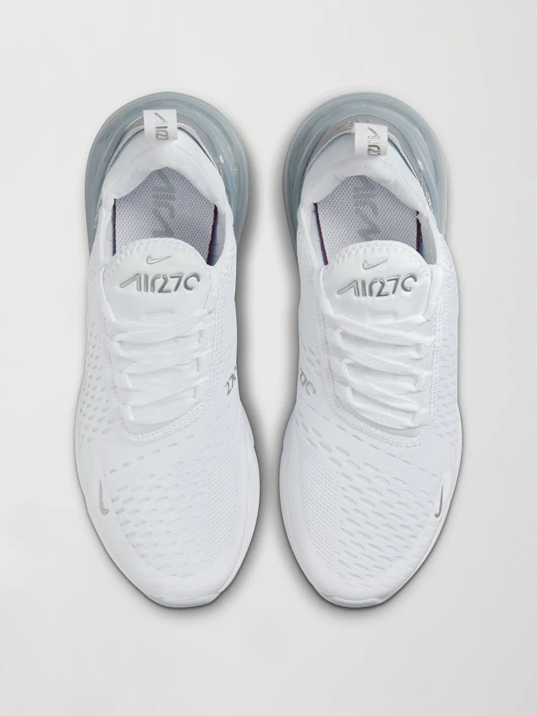 Nike Air Max 270 - WHITE/MTLC PLATINUM-PURE PLATINUM