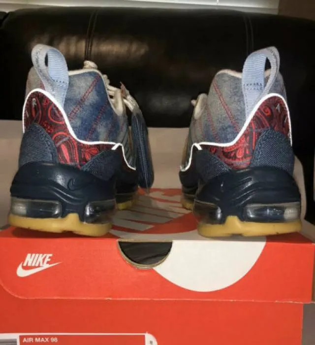 Nike Air Max 98 Wild West Armory Blue/University Red Men...