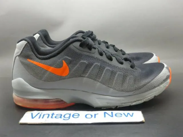 Nike Air Max Invigor Wolf Grey Total Orange Black Runnin...