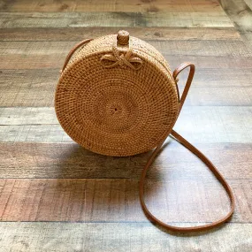 No Brand Round Rattan Shoulder Bag