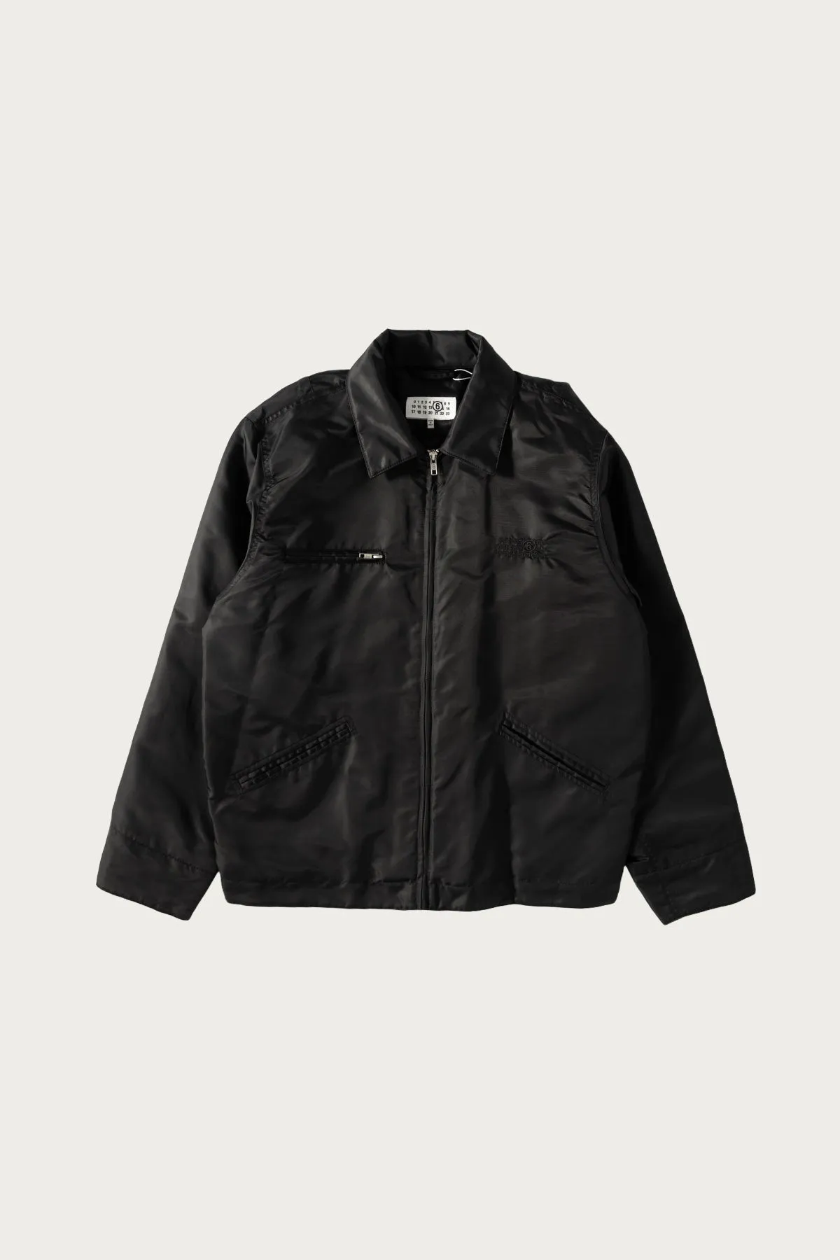 Numeral Zip Jacket - Black