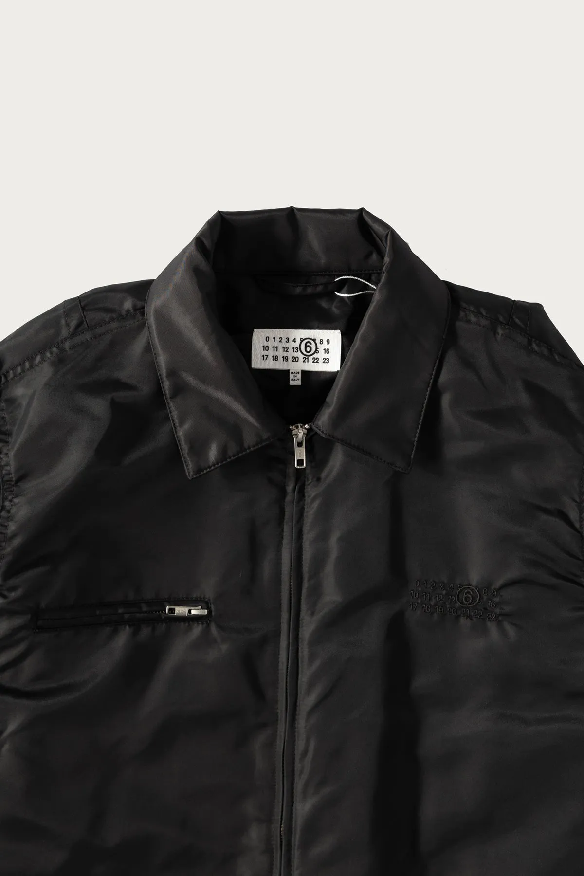 Numeral Zip Jacket - Black