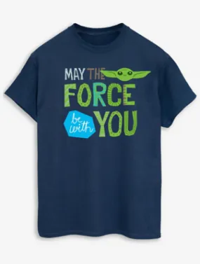 NW2 Star Wars The Mandalorian Slogan Adult Navy T-Shirt | Men | George at ASDA