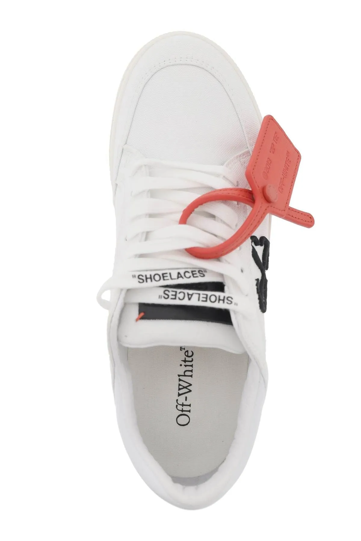 Off White    Off White Low Canvas Vulcanized Sneakers In