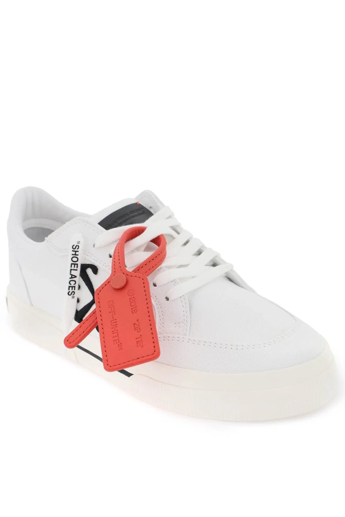 Off White    Off White Low Canvas Vulcanized Sneakers In