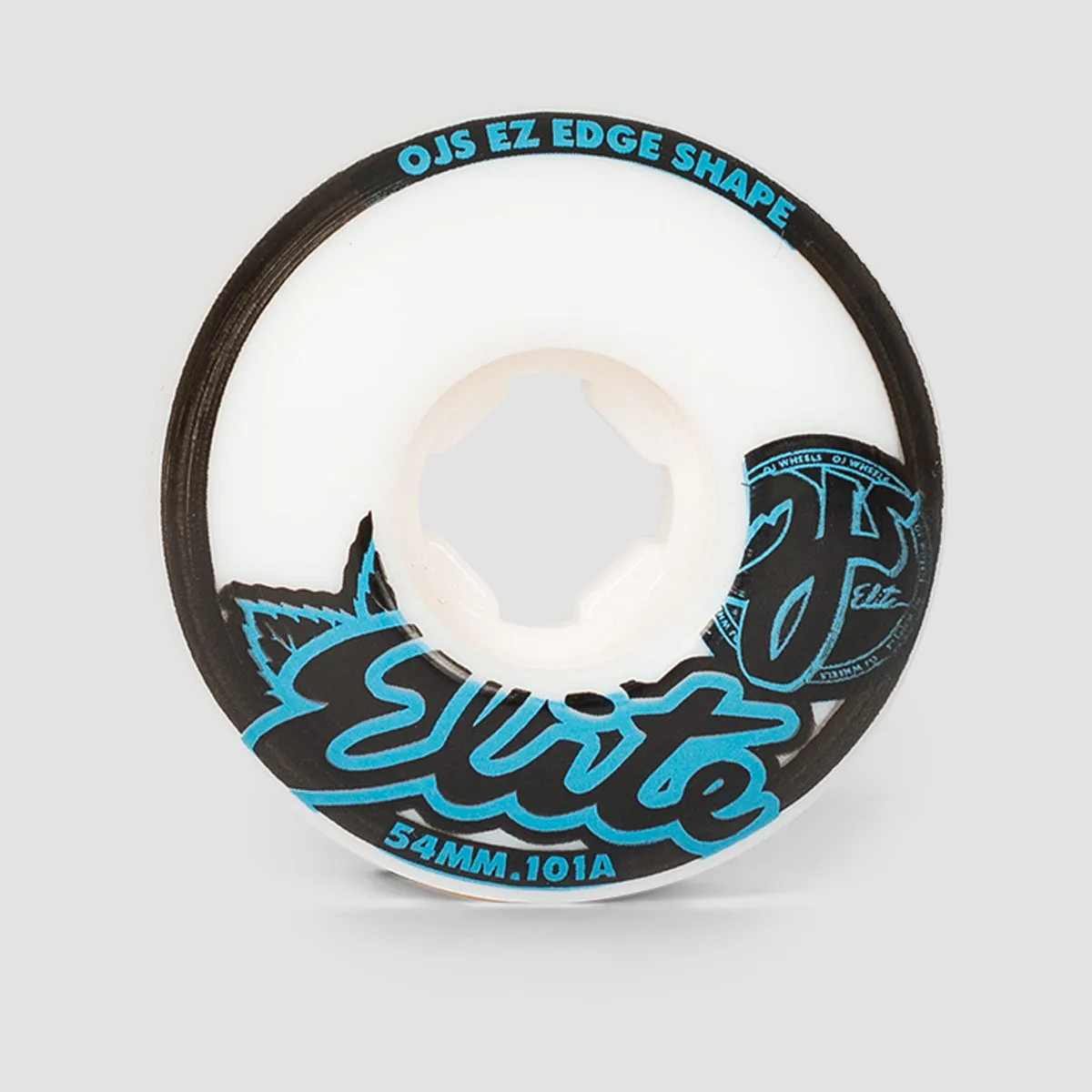 OJ EZ Edge 101a Elite Skateboard Wheels White 54mm