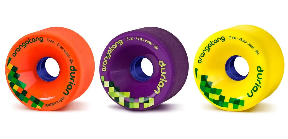 Orangatang Durian 75MM 83a Skateboard Wheels - Purple