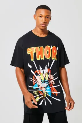 Oversized Marvel Thor License T-shirt | boohooMAN UK