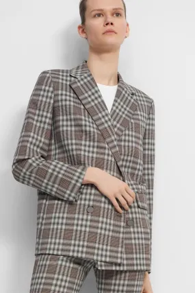 Piazza Jacket In Plaid Wool