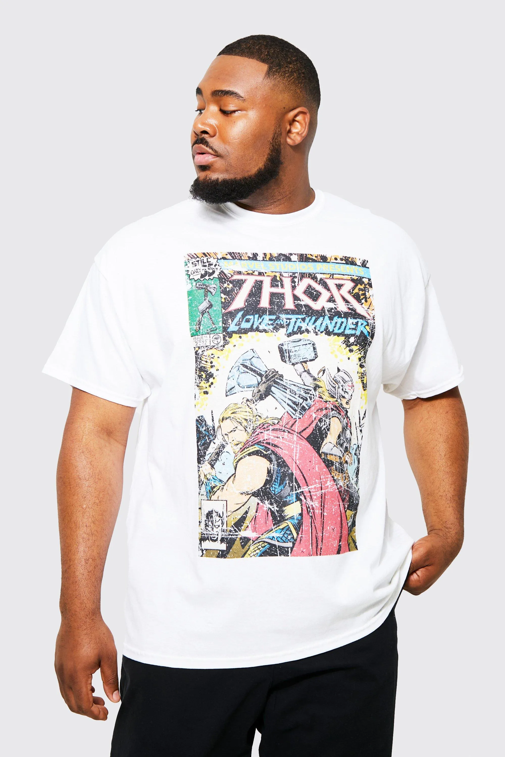 Plus Thor Comic License T-shirt