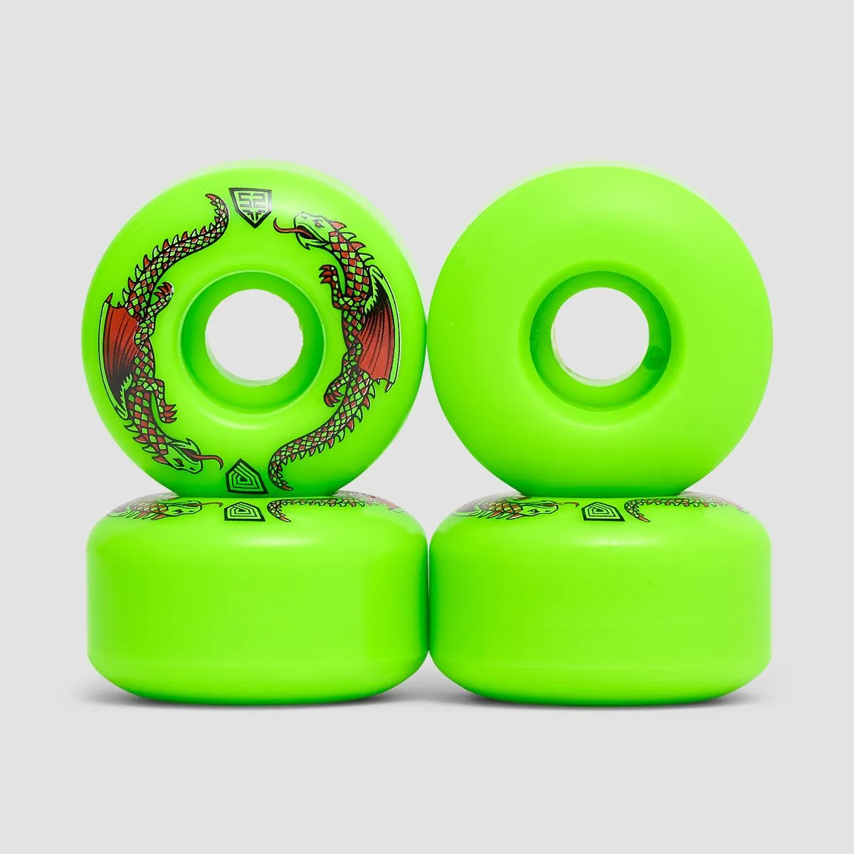 Powell Peralta Dragon Formula 93A Skateboard Wheels Green 52x31mm